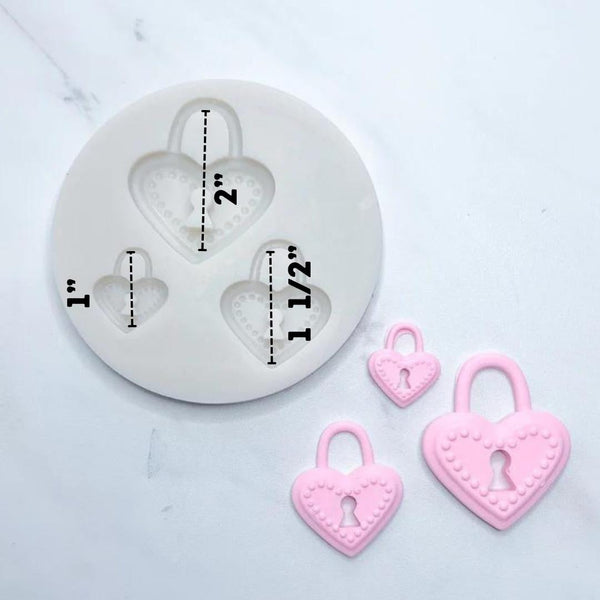HEART LOCKET TRIO MOLD | Cake Craft Shoppe, LLC