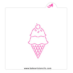 Ice Cream Cone PYO Stencil