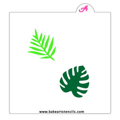 Jungle Leaves Cookie Stencil