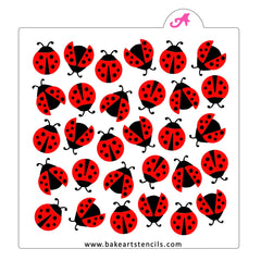 Ladybugs Pattern Cookie Stencil Set