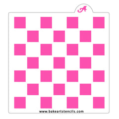 Large Checkerboard Pattern Stencil