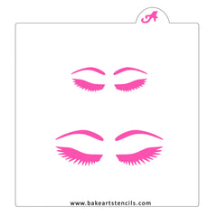 Lashes Cookie Stencil