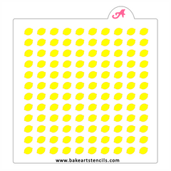 Summer Lemon Sprinkles Stencil