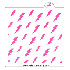 Lightning Bolt Pattern Stencil
