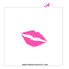 Lipstick Kiss Cookie Stencil