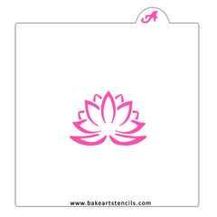 Lotus Flower Cookie Stencil