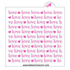 Love Repeat Cookie Stencil