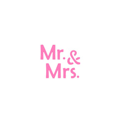 Manuscript Mr. and Mrs. Cookie Stencil