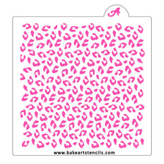 Mini Cheetah Pattern Cookie Stencil