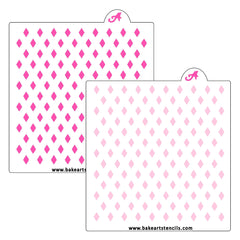 Mini Harlequin Pattern Stencil