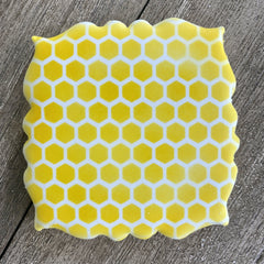 Mini Honeycomb Pattern Cookie Stencil