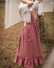 Vintage French Country Style Cotton Apron