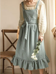 Vintage French Country Style Cotton Apron