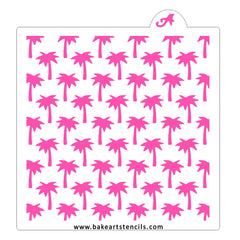 Palm Tree Pattern Stencil
