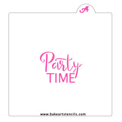Party Time Cookie Stencil