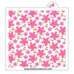 Pop Flowers Pattern Stencil Set