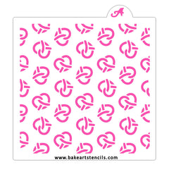 Pretzels Pattern Cookie Stencil