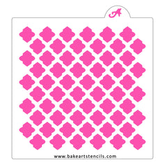 Quatrefoil Reverse Pattern Stencil