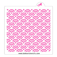Rainbow Pattern Cookie Stencil