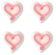 SWIRLY HEART EDIBLE DECORATIONS