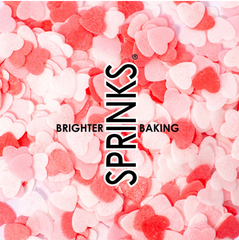 SMALL HEARTS VALENTINE WAFER DECORATIONS BY SPRINKS
