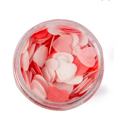SMALL HEARTS VALENTINE WAFER DECORATIONS BY SPRINKS