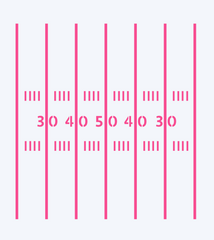 FOOTBALL FIELD LINES STENCIL
