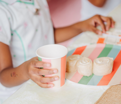 Striped Plates x12 Bright Bold Party Paper Plates Every Occasion