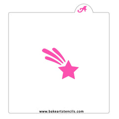 Shining Star Cookie Stencil