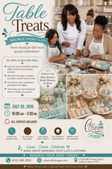Shower Themed Treat Table Class - July 26th  10:00 to 3:30