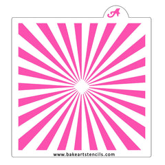 Skinny Sunburst Cookie Stencil
