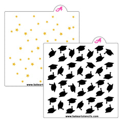 Star Grad Pattern Cookie Stencil Set