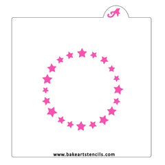 Star Studded Border Cookie Stencil