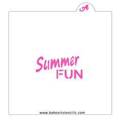 Summer Fun Cookie Stencil