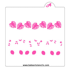 Summer Strands Cookie Stencil