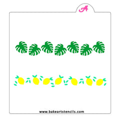 Summer Strands Cookie Stencil