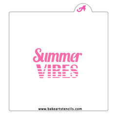 Summer Vibes Cookie Stencil