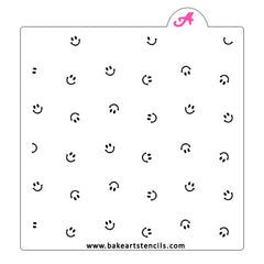 Sunny Sun Pattern Stencil