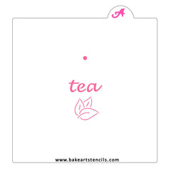Tea Bag Cookie Stencil