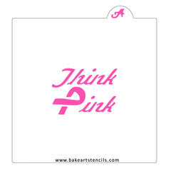Think Pink Cookie Stencil