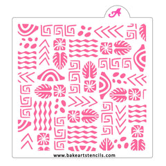 Tiki-Tastic Cookie Stencil