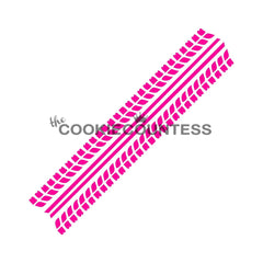 TIRE TRACKS STENCIL