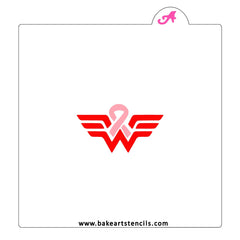 Wonder Ribbon Cookie Stencil