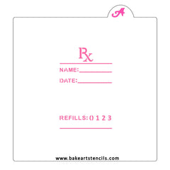 Write A Prescription Cookie Stencil