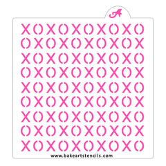 XOXO Pattern Cookie Stencil