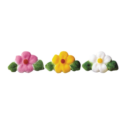 Leafed Flower Charms Assortment Dec-Ons® Decorations - 378 ct- BULK