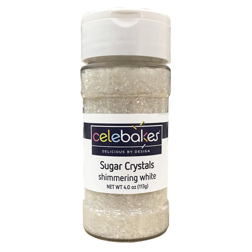 Sugar Crystals Shimmering White - 4oz.