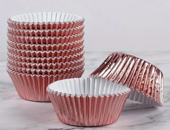 Baking Cups - ?Rose Gold Foil - 50 ct.