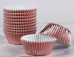 Baking Cups - Rose Gold Foil - 100 ct. - bulk