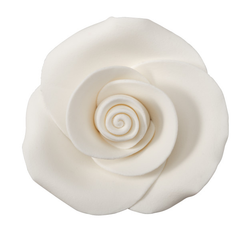 White 1" Rose - SugarSoft